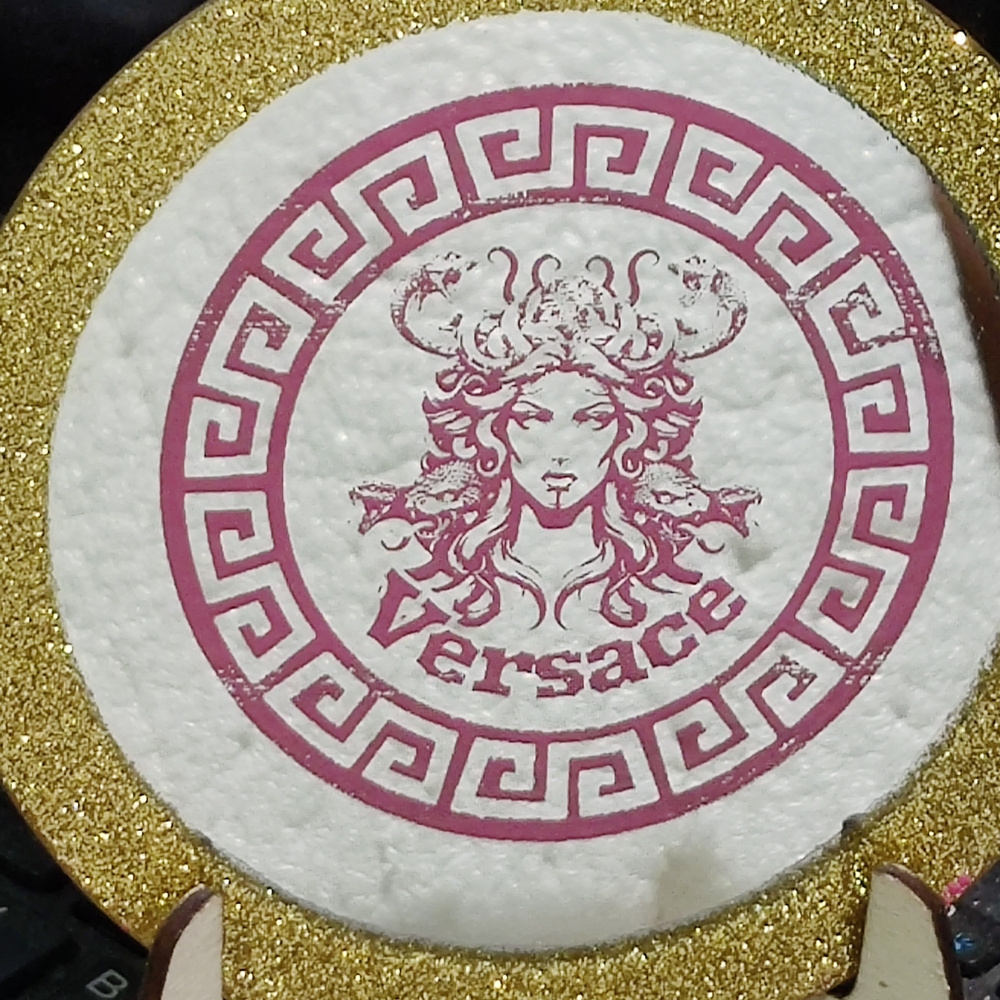 Versace Gold and Pink Mirror